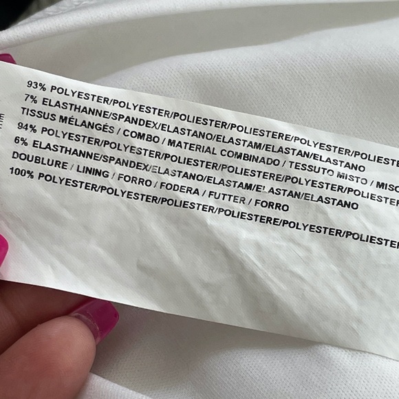 Joseph Ribkoff white ribbed sleeveless fitted dress - Picture 10 of 10